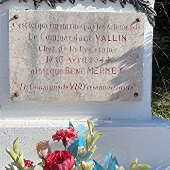 Stèle commandant Valin - VIRY